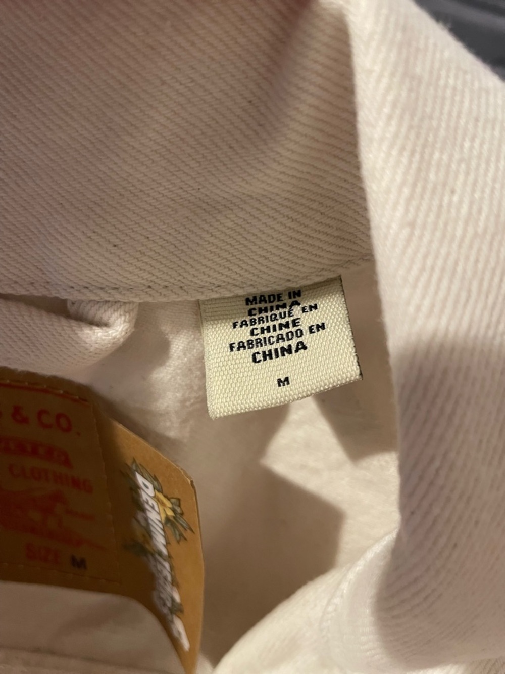 Levi's x Denim Tears Men's Off-White Denim Jacket - Picture 4 of 7